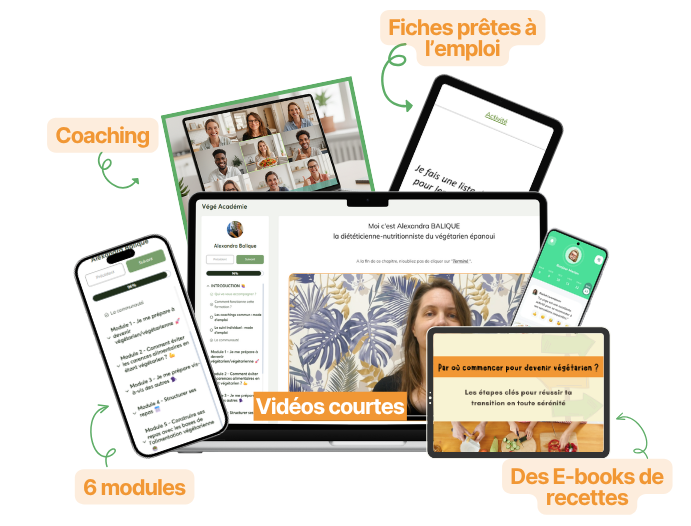 Mockup Végé Académie